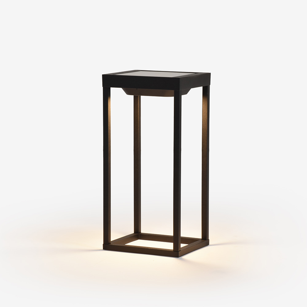 テーブルスタンド「ZAF-Home Solar2-315BK」ポータブルLEDスタンド ソーラー/USB充電式【次回入荷未定】