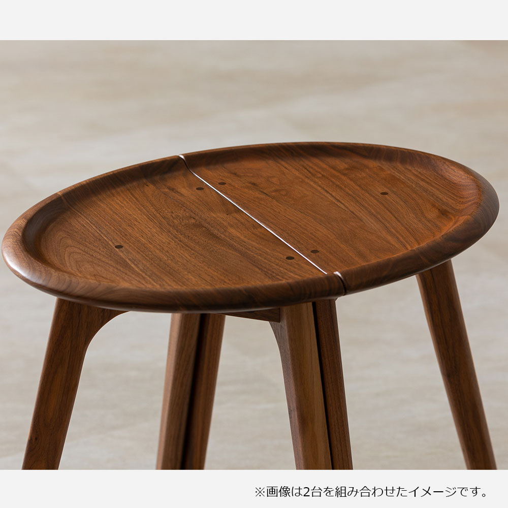 起立木工 サイドテーブル「ハーブ ST」WN ウォールナット材