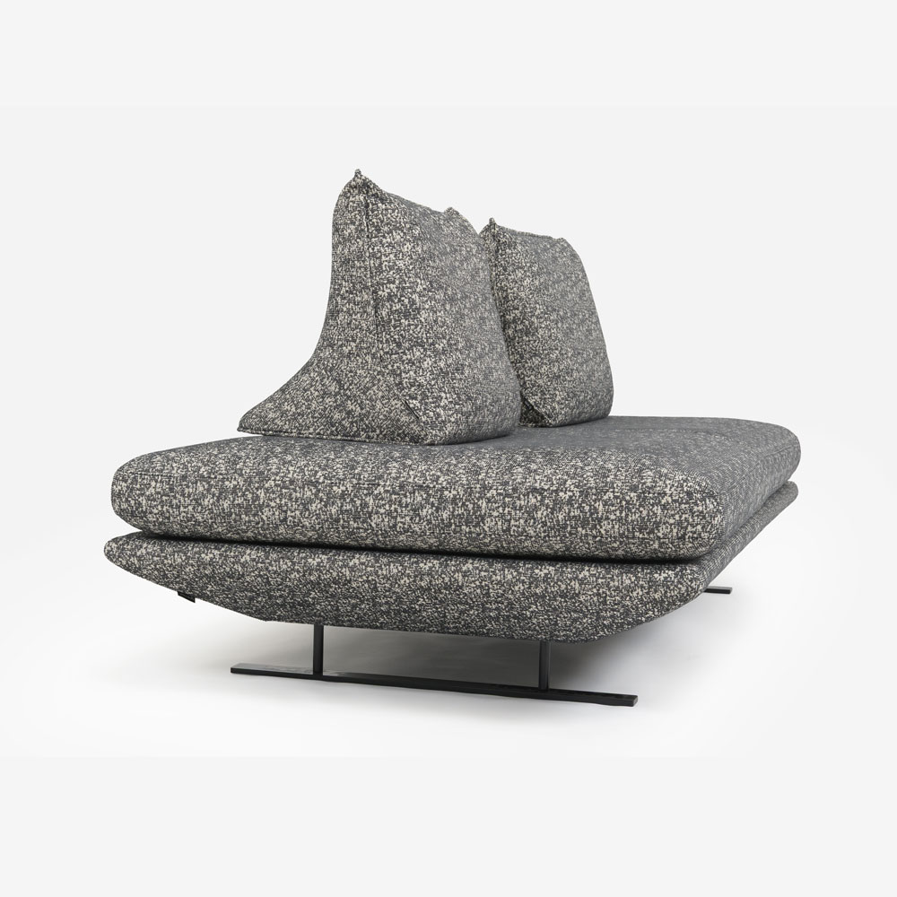 ligne roset（リーン・ロゼ）ソファ「ロゼプラド」2人掛け（2P）ハイタイプ 背クッション2個付き 幅200cm 布＃RJ-627【受注生産品】