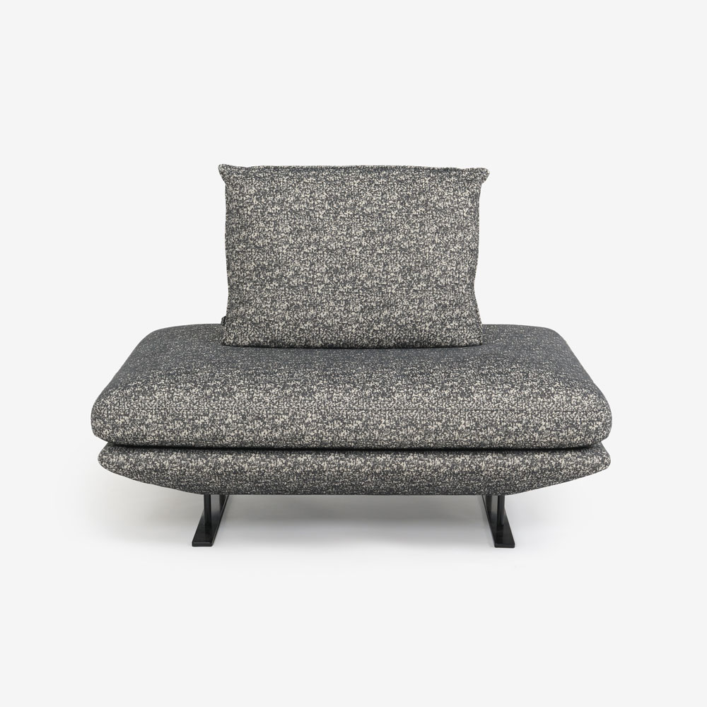 ligne roset（リーン・ロゼ）ソファ「ロゼプラド」1人掛け（1PL）ハイタイプ  背クッション1個付き 幅120cm 布＃RJ-627【受注生産品】
