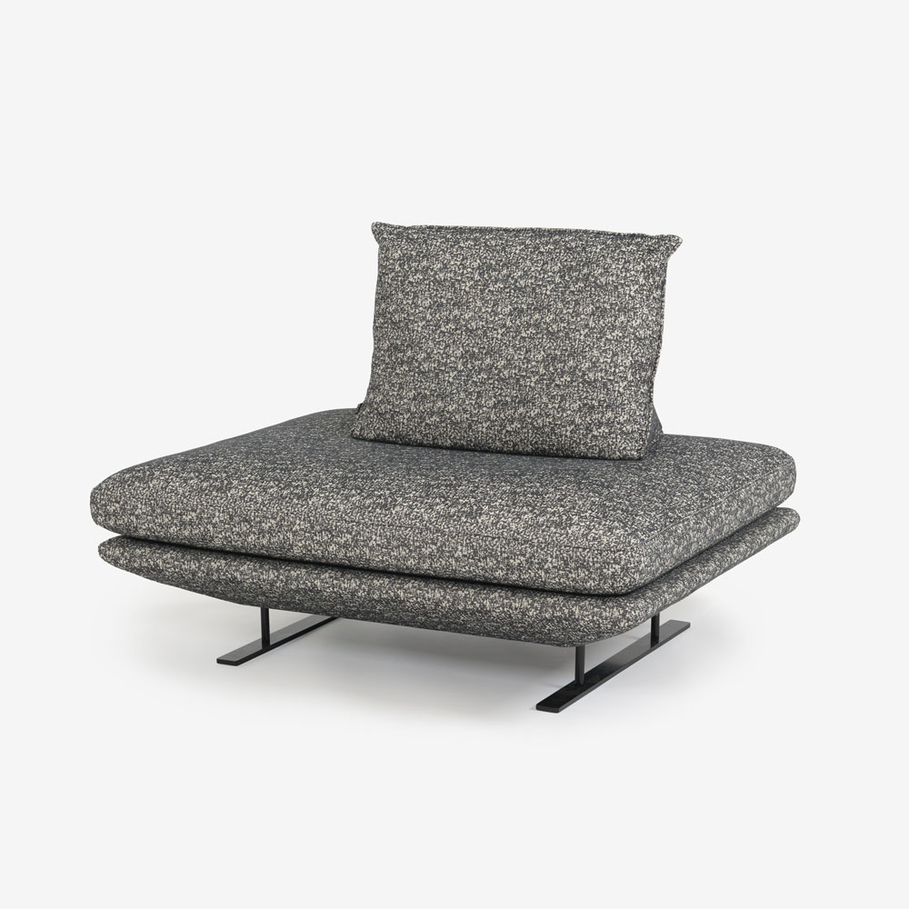 ligne roset(リーン・ロゼ)ソファ「ロゼプラド」1人掛け(1PL)ハイタイプ 背クッション1個付き 幅120cm 布#RJ-627【受注生産品】
