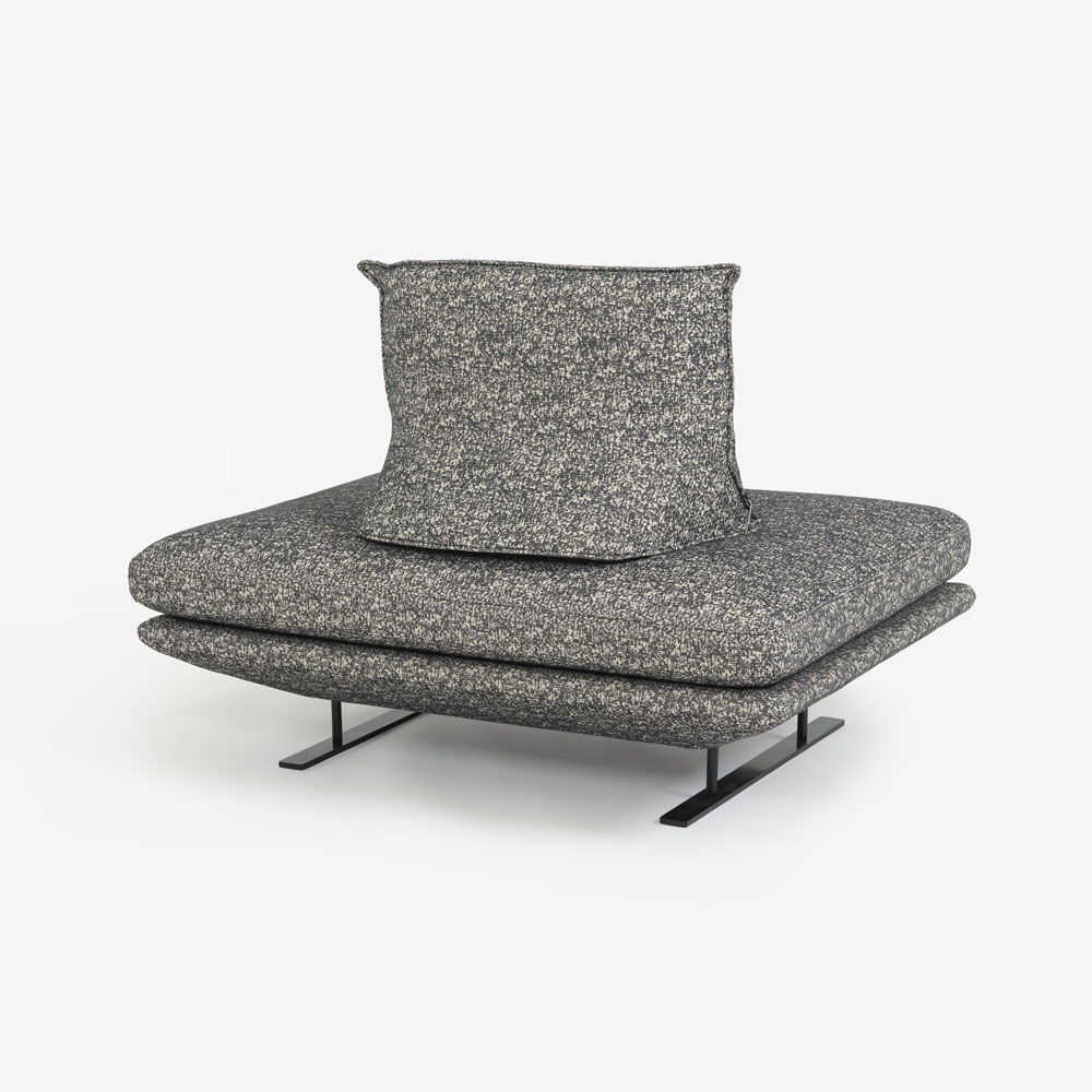 ligne roset（リーン・ロゼ）ソファ「ロゼプラド」1人掛け（1PL）ハイタイプ  背クッション1個付き 幅120cm 布＃RJ-627【受注生産品】