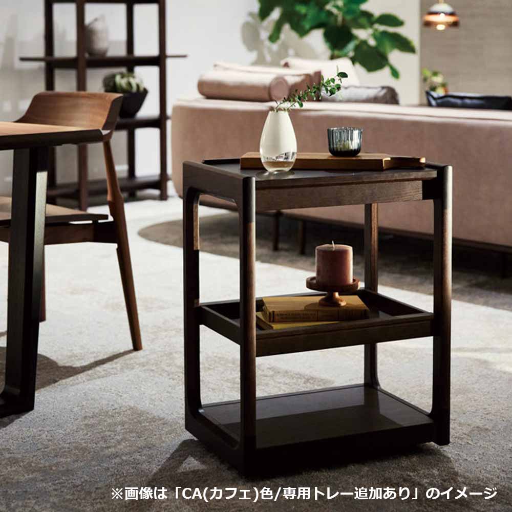 浜本工芸 ワゴン「No.4900・4904・4908」キャスター付 オーク材 全3色