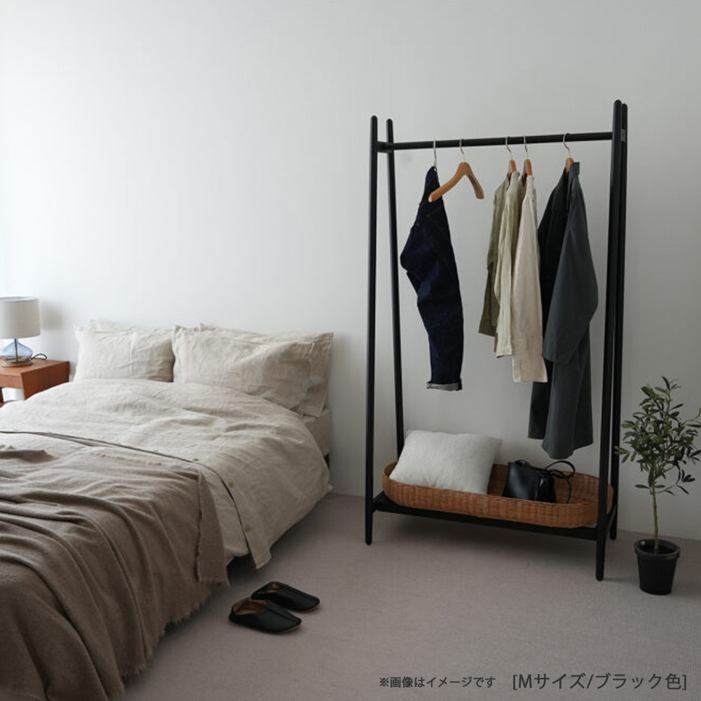 ハンガーラック「ラプテ」オーク材 全2サイズ 全2色