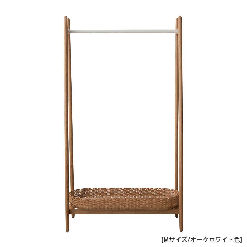 ハンガーラック「ラプテ」オーク材 全2サイズ 全2色