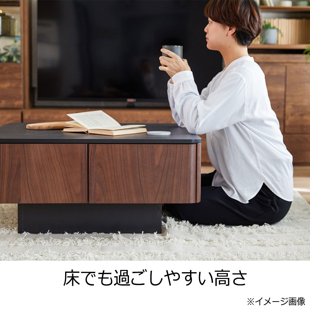 センターテーブル「MLT-211 80」幅80cm OK-WH色 天板メラミン化粧板