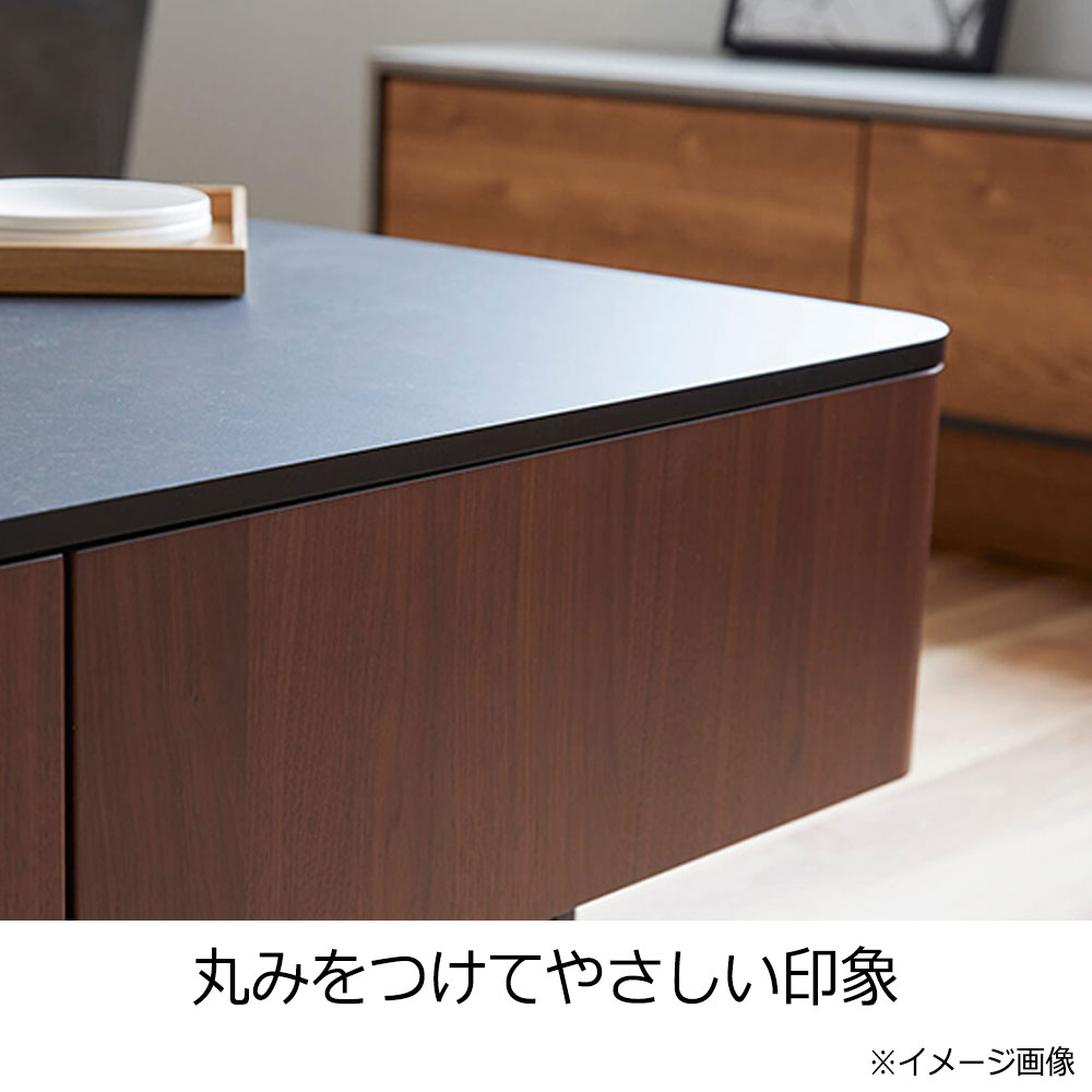 センターテーブル「MLT-211 80」幅80cm OK-WH色 天板メラミン化粧板