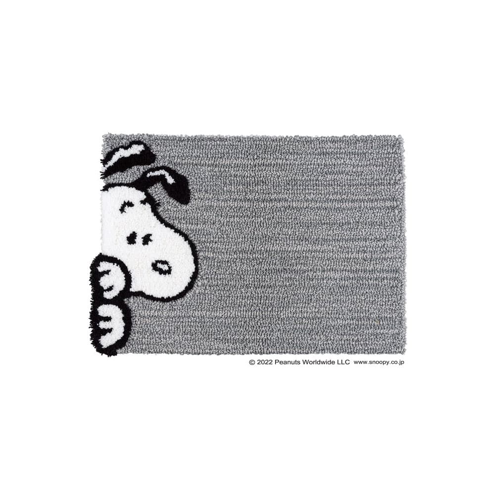 マット「スヌーピー チラリマット」 65ｘ45cm PEANUTS（ピーナッツ）