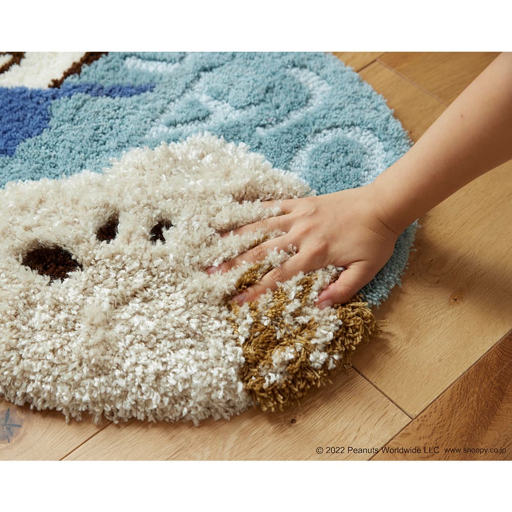 マット「スヌーピー アンディ&オラフマット」 70x45cm PEANUTS(ピーナッツ)