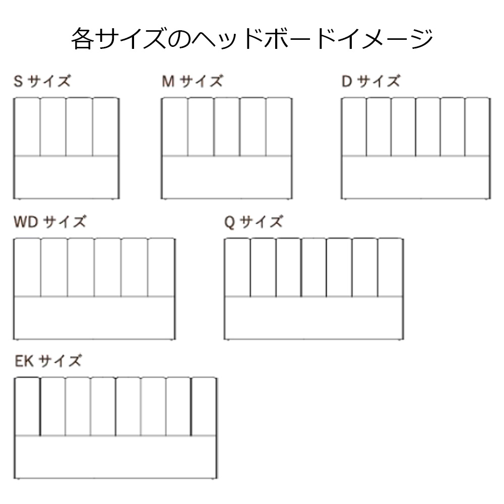 ヘッドボード「カムリ 1907」布ネイビー＃ED718 全6サイズ【受注生産品】
