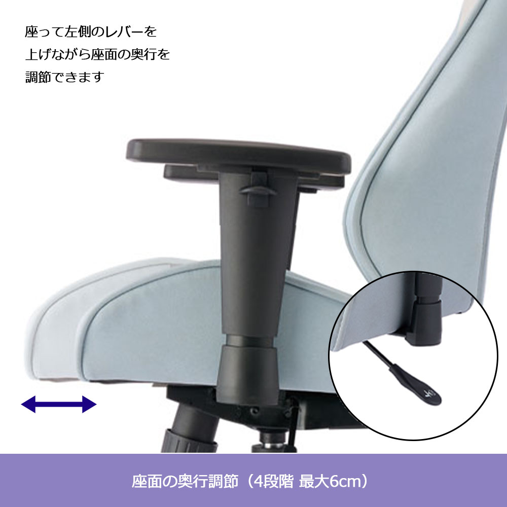 デスクチェア「NOUVEAU ヌーボー KWY」肘付きタイプ コンパクト 全3色