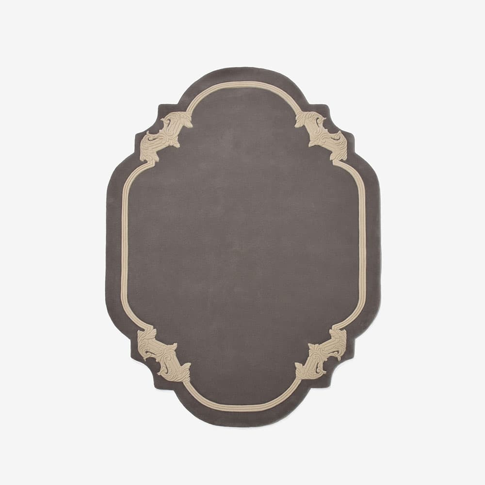ラグ「STUCCO スタッコ Rタイプ 80611 58/010」幅140 x 奥行200cm 防炎【受注生産品】FISCHBACHER 1819（フィッシュバッハ 1819）
