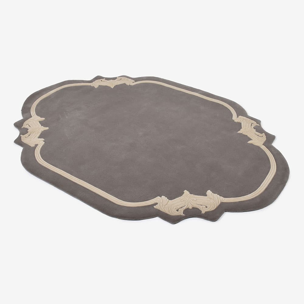 ラグ「STUCCO スタッコ Rタイプ 80611 58/010」幅140 x 奥行200cm 防炎【受注生産品】FISCHBACHER 1819(フィッシュバッハ 1819)