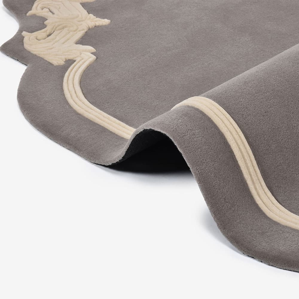 ラグ「STUCCO スタッコ Rタイプ 80611 58/010」幅140 x 奥行200cm 防炎【受注生産品】FISCHBACHER 1819(フィッシュバッハ 1819)