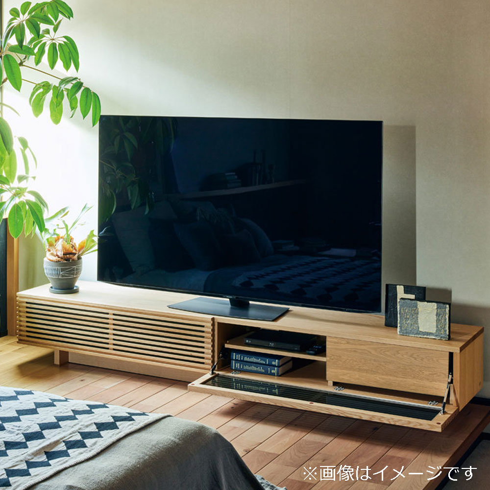 浜本工芸 テレビボード「No.6554TV」高さ35cm ナラ材 ナチュラル色 全4サイズ