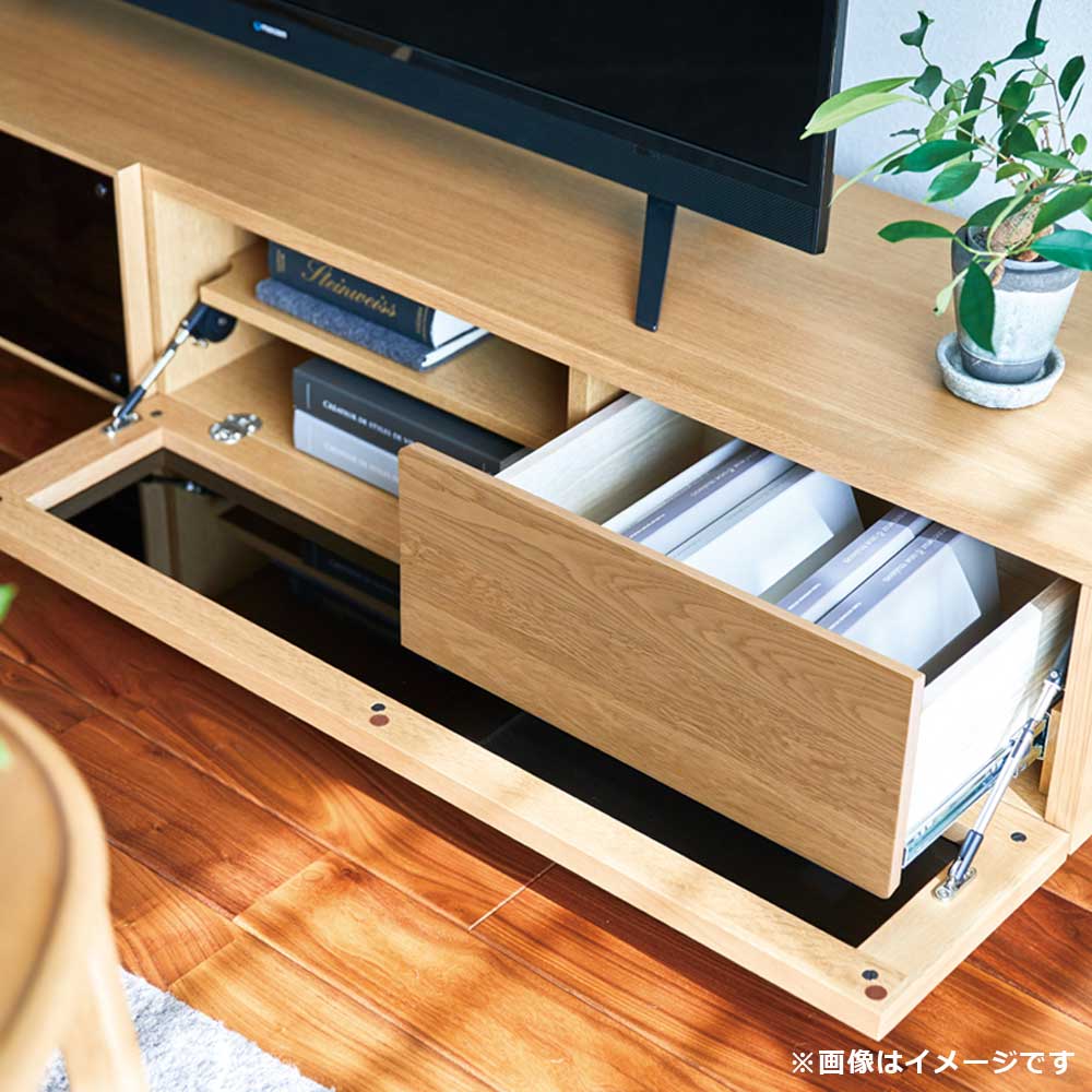 浜本工芸 テレビボード「No.6504TV」高さ35cm ナラ材 ナチュラル色 全4サイズ【受注生産品】