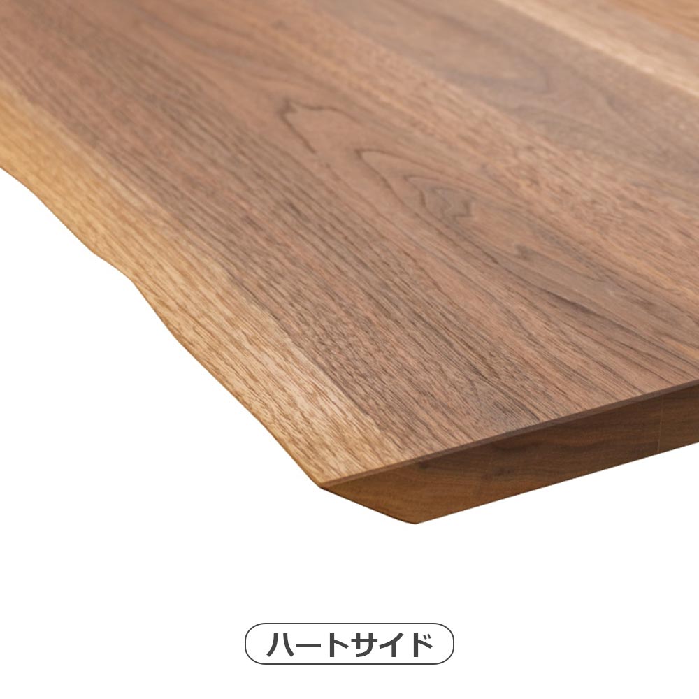 MASTERWAL（マスターウォール）ダイニングテーブル「WILDWOOD LIVE EDGE ワイルドウッド ライブエッジ WWLEDT1890SL」幅180cm ウォールナット材 オイル仕上げ スチール脚ブラック 【受注生産品】