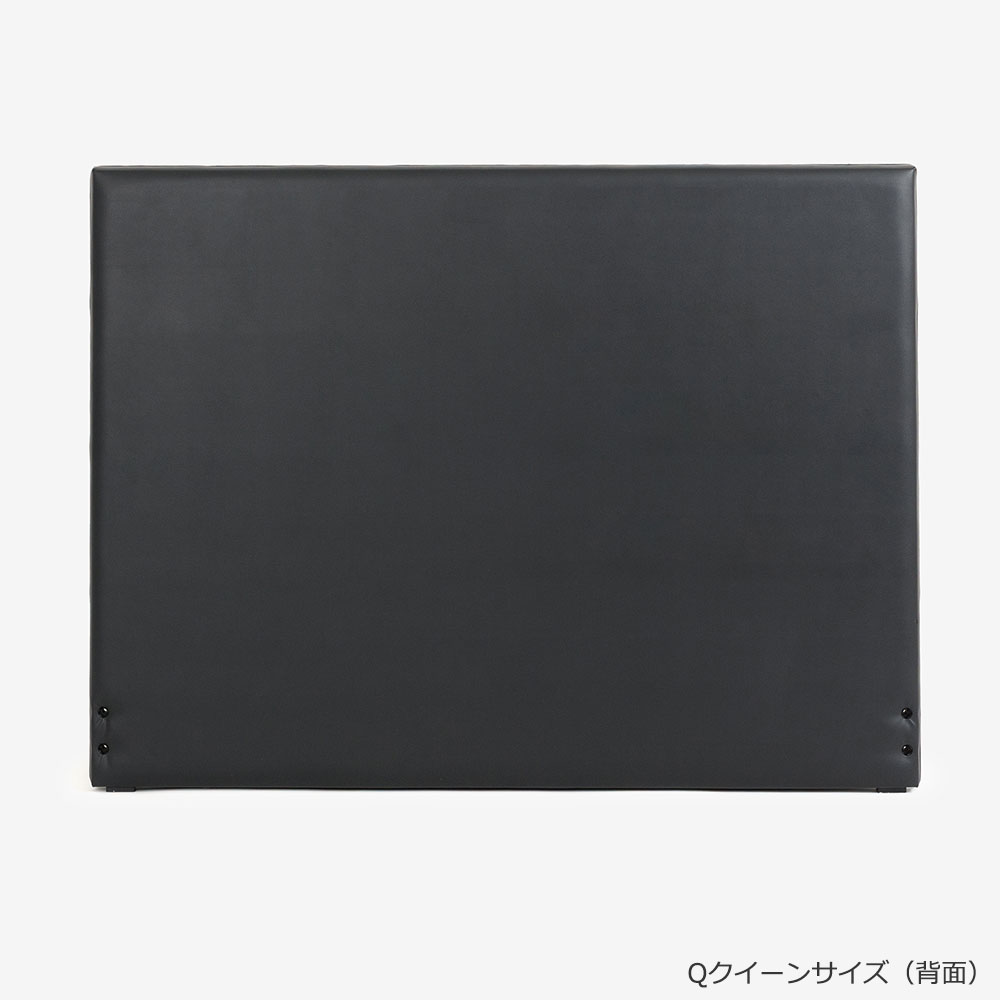 ヘッドボード 「アクセス」ハイタイプ 半革ブラック#101 全6サイズ【受注生産品】