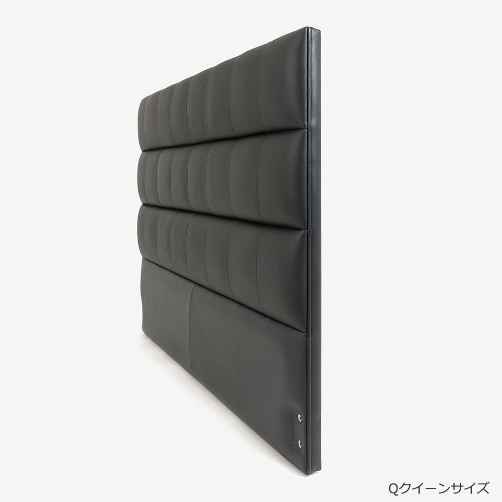 ヘッドボード 「アクセス」ハイタイプ 半革ブラック#101 全6サイズ【受注生産品】