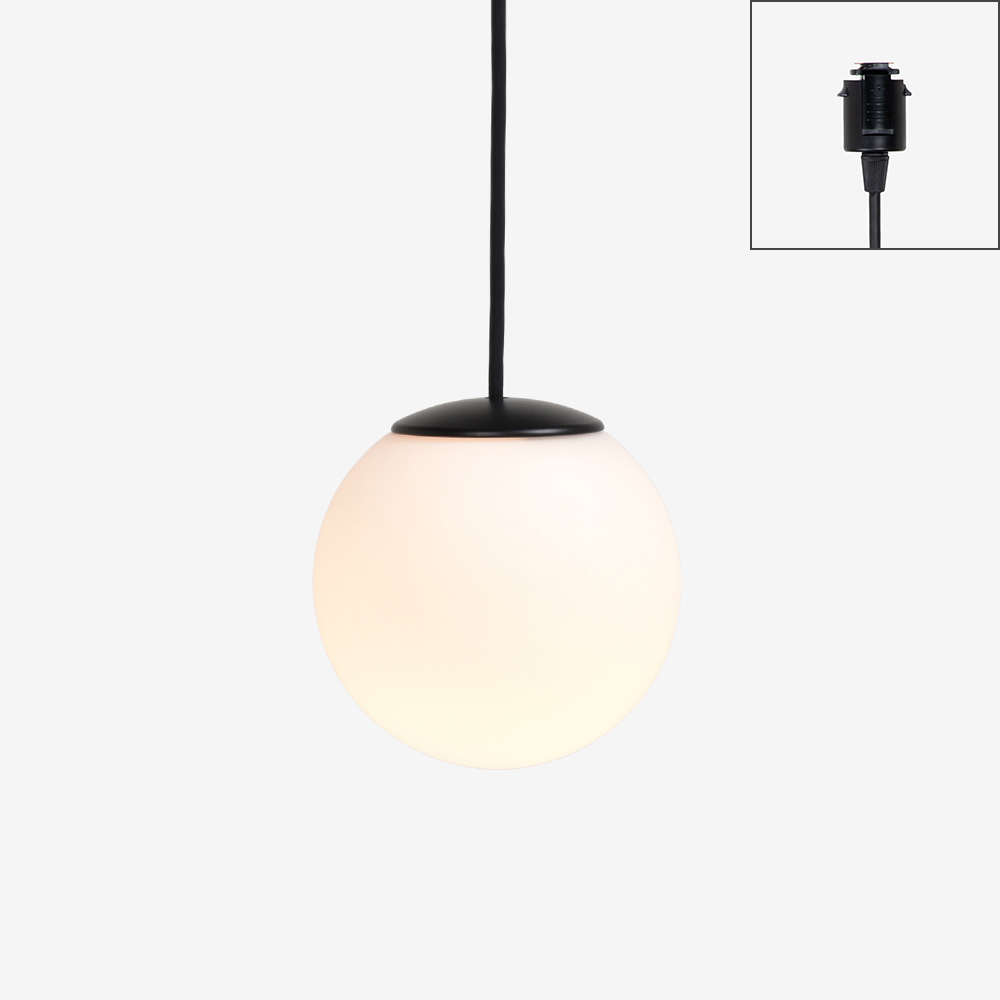 ペンダント「SUMICA グレープ SAP-010-1BW」直径15cm ランプ別売り【ダクトレール取付専用】【受注生産品】