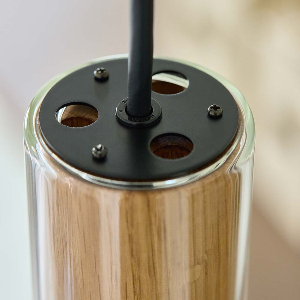 ペンダント「SUMICA マーンス SAP-020-1L」ナラ材 ランプ別売り【ダクトレール取付専用】【受注生産品】