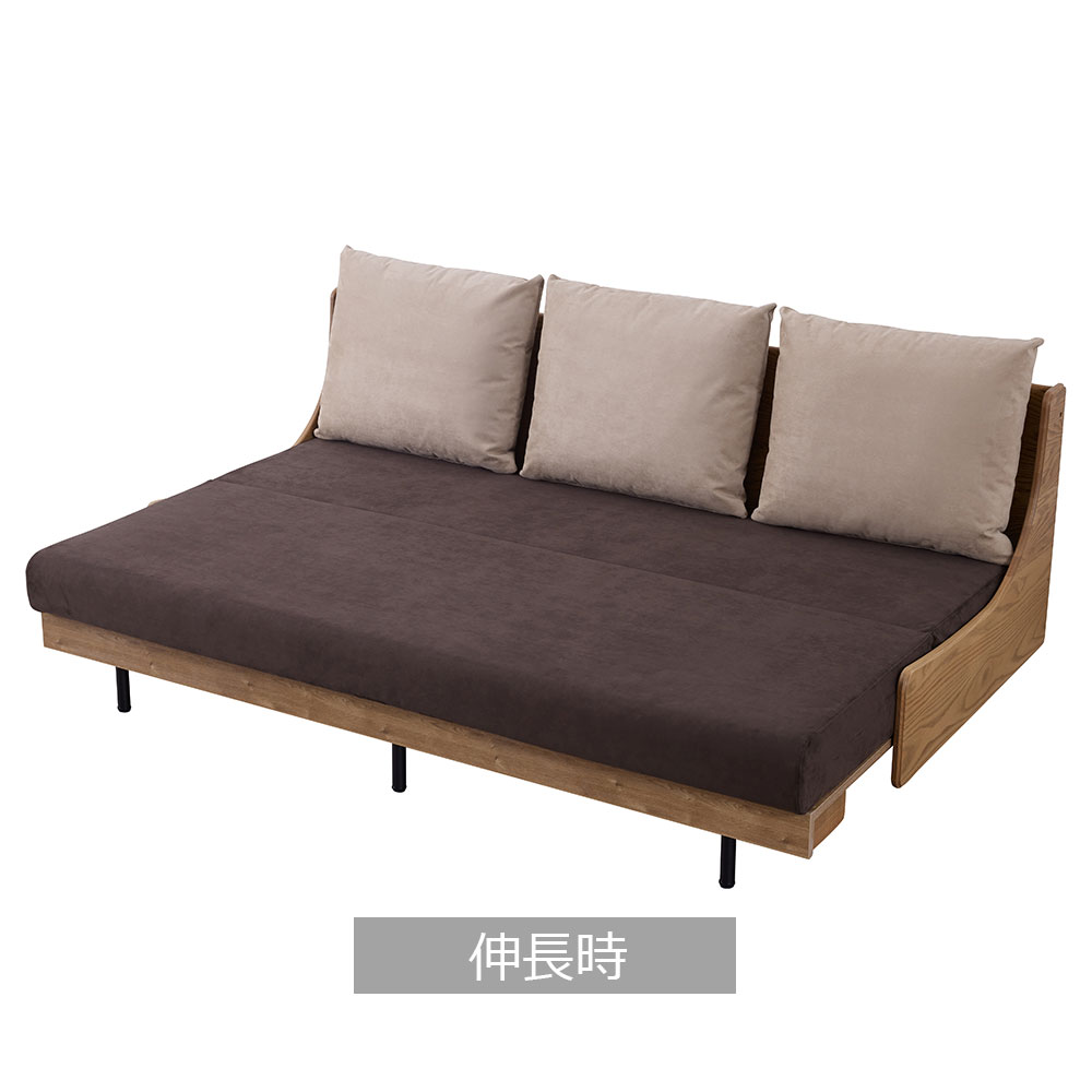 ソファベッド「フォース 200」幅199cm 木部全2色 布全2色
