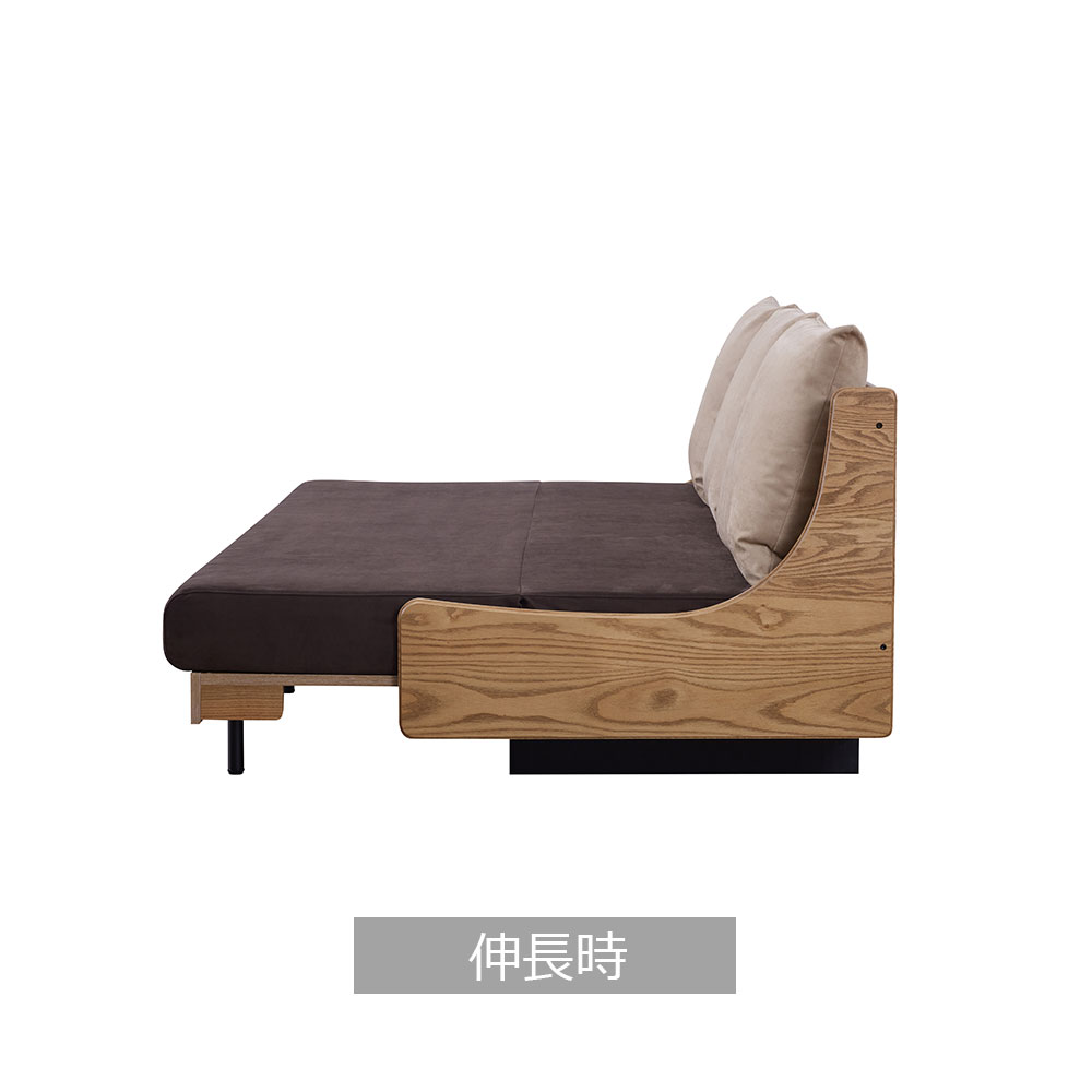 ソファベッド「フォース 200」幅199cm 木部全2色 布全2色