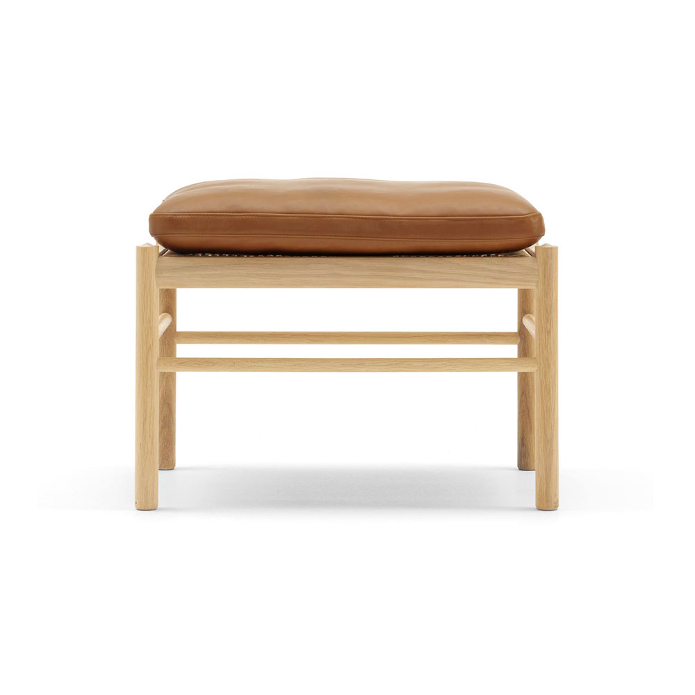 カール・ハンセン＆サン スツール「OW149F Colonial footstool」オーク材オイル仕上げ 革全2色【受注生産品】