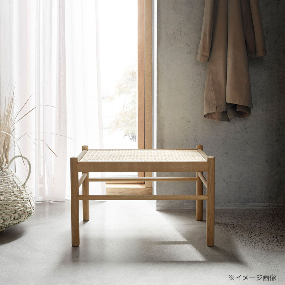 カール・ハンセン＆サン スツール「OW149F Colonial footstool」オーク材オイル仕上げ 革全2色【受注生産品】