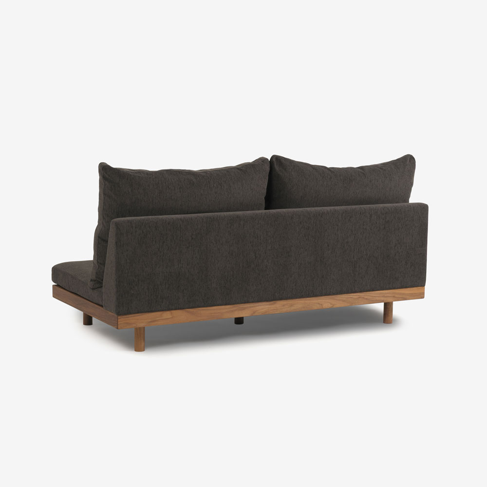 MASTERWAL（マスターウォール）3シーターソファ「DANISH GRANDE SOFA デニッシュグランデソファ DGSO-3S180-WN」幅180cm 布#3SUBLIM 53ダークセピア ウォールナット材オイル仕上げ【受注生産品】