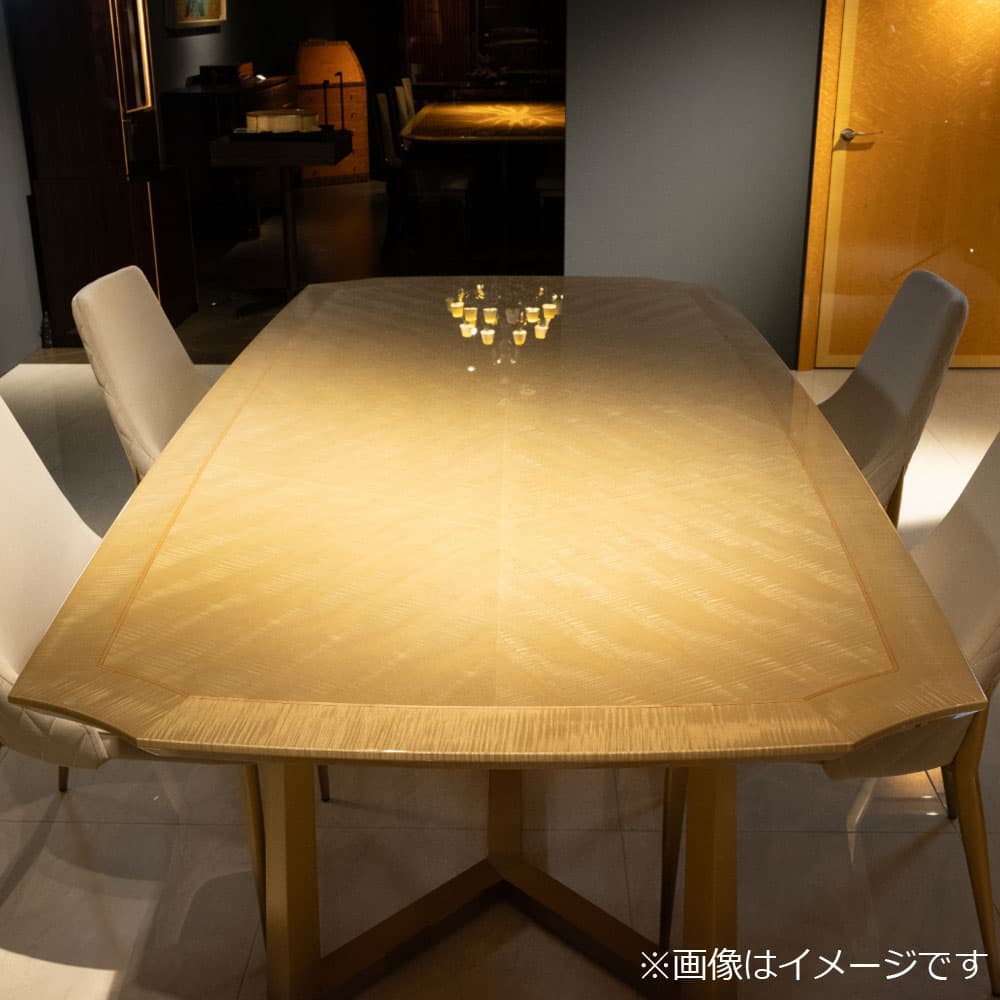 ダイニングテーブル「CORZA コルザ No.1」シカモア（SK-12）/脚ゴールド【受注生産品】