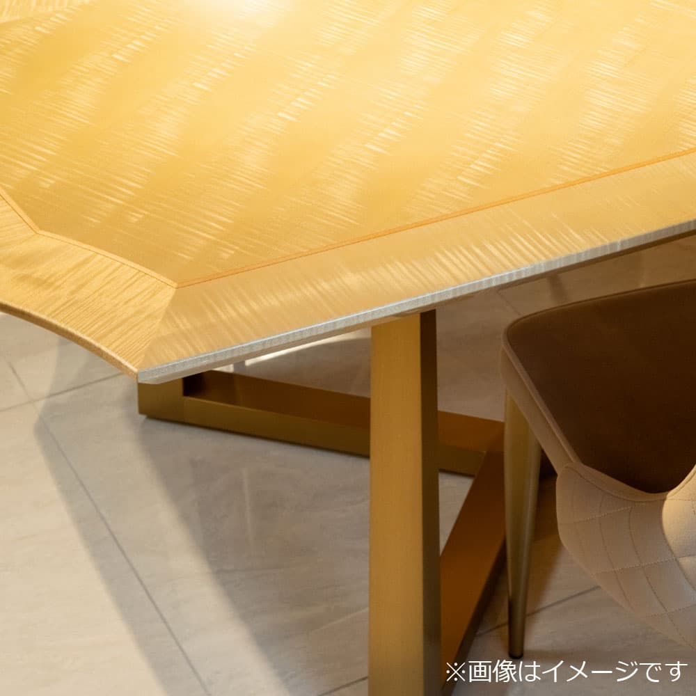 ダイニングテーブル「CORZA コルザ No.1」シカモア（SK-12）/脚ゴールド【受注生産品】
