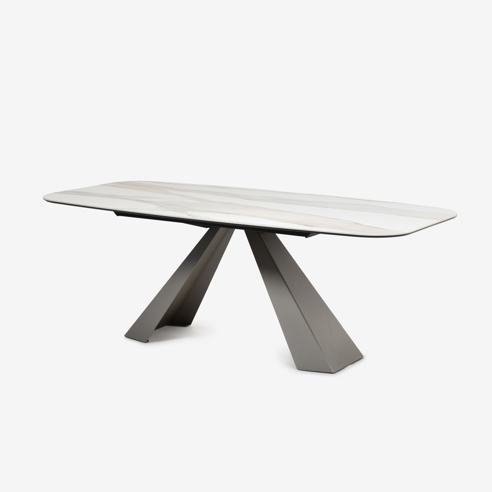 cattelan italia (カッテラン・イタリア)　ダイニングテーブル「エリオット」幅200cm セラミック材 マット・ゴールデン・カラカッタ色