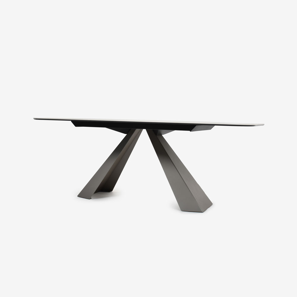 cattelan italia (カッテラン・イタリア)　ダイニングテーブル「エリオット」幅200cm セラミック材 マット・ゴールデン・カラカッタ色