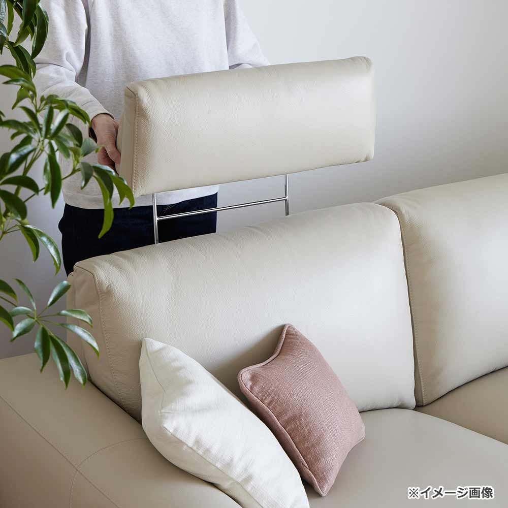 電動リクライニングコーナーソファ3点セット「L/S Motion 77（エルエスモーション77）」幅275cm 革#J/S-041E オイスターグレー色