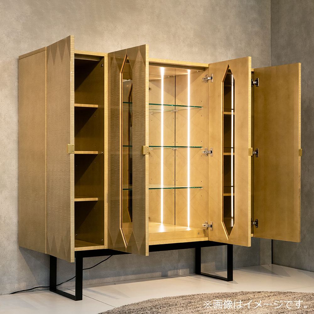 キャビネット「YABANE」幅160.2cm シカモア（SK-12）【受注生産品】