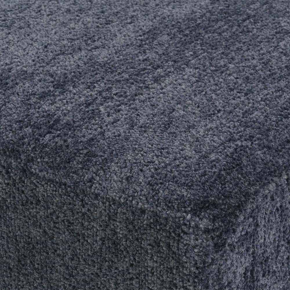 カウチソファ「ファルコ」片肘カウチ向かって右肘 布ネイビー色 #6:6142 脚部LWN色【受注生産品】