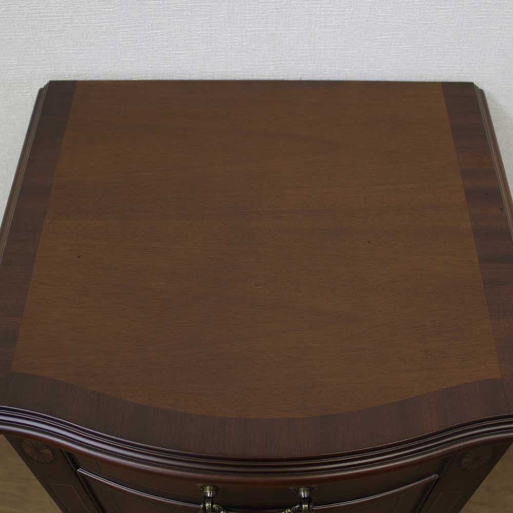 テレフォンスタンド「ベネチア C」幅40cm マホガニー材