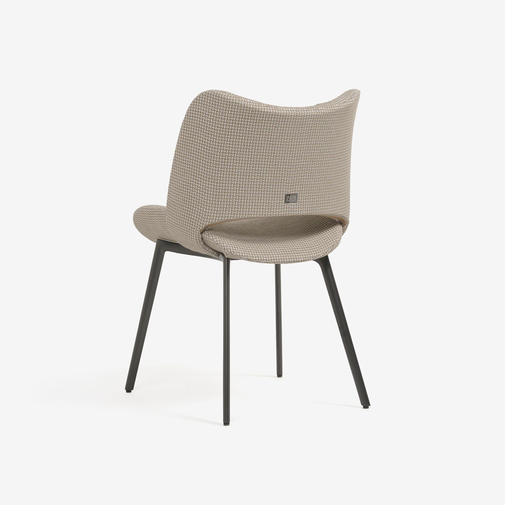 PoltronaFrau（ポルトローナ・フラウ）ダイニングチェア「ニース」布ブロンドウッド色 #C Blonde wood