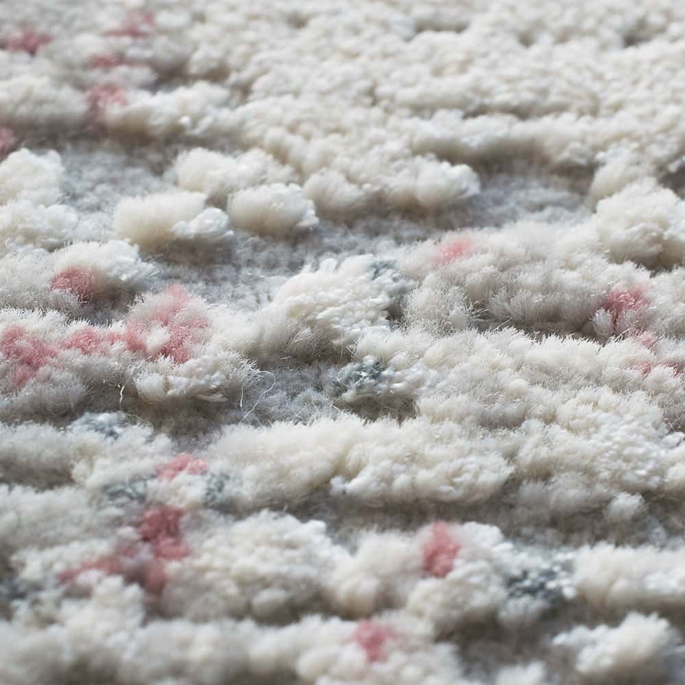 ウィルトンラグ「Micelle マイセル」6414（ピンク）Rounded Rectangle形 全2サイズ 防炎【海外取寄品】【次回入荷未定】