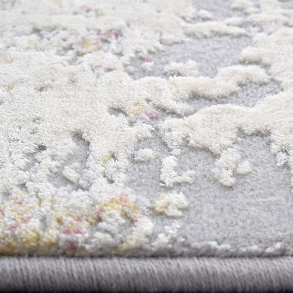 ウィルトンラグ「Micelle マイセル」6414（ピンク）Rounded Rectangle形 全2サイズ 防炎【海外取寄品】【次回入荷未定】