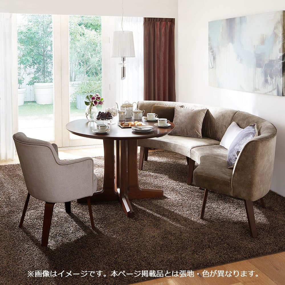 ラウンドベンチ2点セット「OP09（オプティオ09）」布#3 マーブル#90【受注生産品】【セール対象品のため5%OFF】