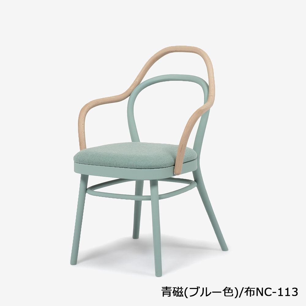 秋田木工 ダイニングチェア「magekko(まげっこ)」ブナ材 カラータイプ 全5色【受注生産品】【2脚セット】【セール対象品のため10%OFF】