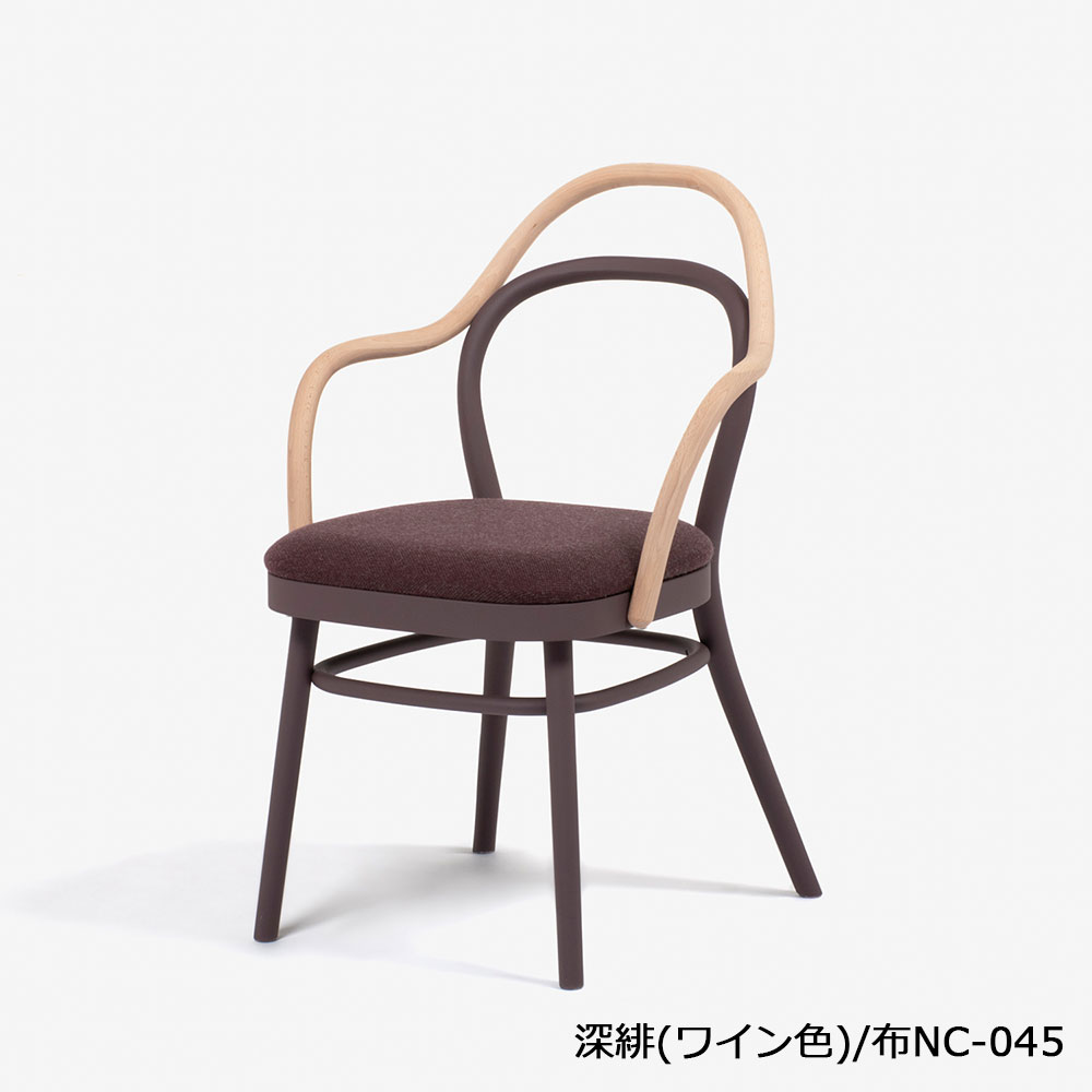 秋田木工 ダイニングチェア「magekko(まげっこ)」ブナ材 カラータイプ 全5色【受注生産品】【2脚セット】【セール対象品のため10%OFF】