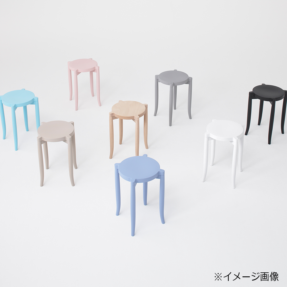 秋田木工 スツール「209EB」ブナ材白木塗装【2脚セット】【セール対象品のため10%OFF】