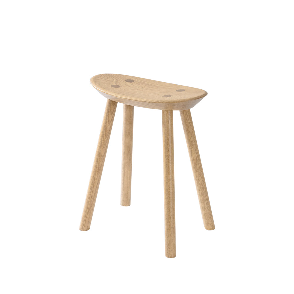 浜本工芸 スツール「No.7553」高さ44cm オーク材 プレミアムオーク(PR)色［No.7550］