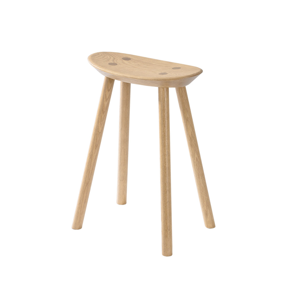 浜本工芸 スツール「No.7553」高さ50cm オーク材 プレミアムオーク(PR)色［No.7550］