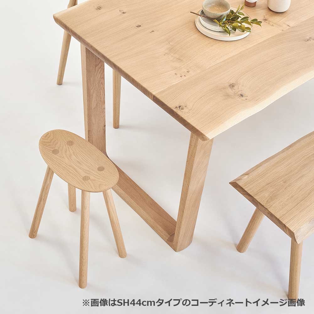 浜本工芸 スツール「No.7553」高さ50cm オーク材 プレミアムオーク(PR)色［No.7550］