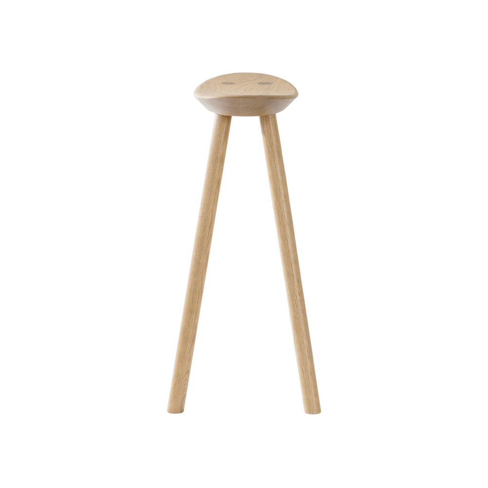 浜本工芸 スツール「No.7553」高さ56cm オーク材 プレミアムオーク(PR)色［No.7550］