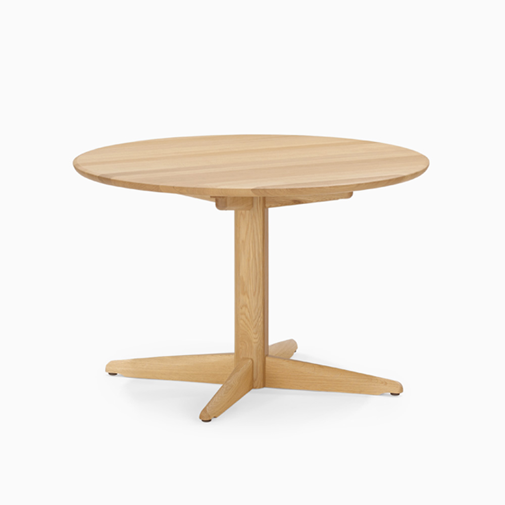 ダイニングテーブル「フォルム2」円形 レッドオーク材WO色 全3サイズ